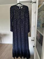 Michael Kors Kleid dunkelblau mit Goldmuster – Gr. S Bayern - Aschaffenburg Vorschau