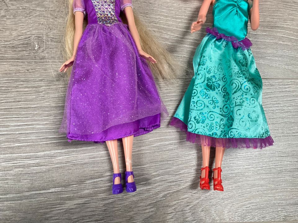 ❤ Barbie Set – Disney Prinzessin Anna Elsa Rapunzel u.a. 50 Teile in Löhne