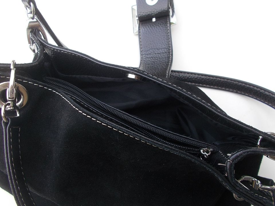 3 Damen Handtaschen Konvulut Jeans, Cord, Kunstleder schwarz in Kötz