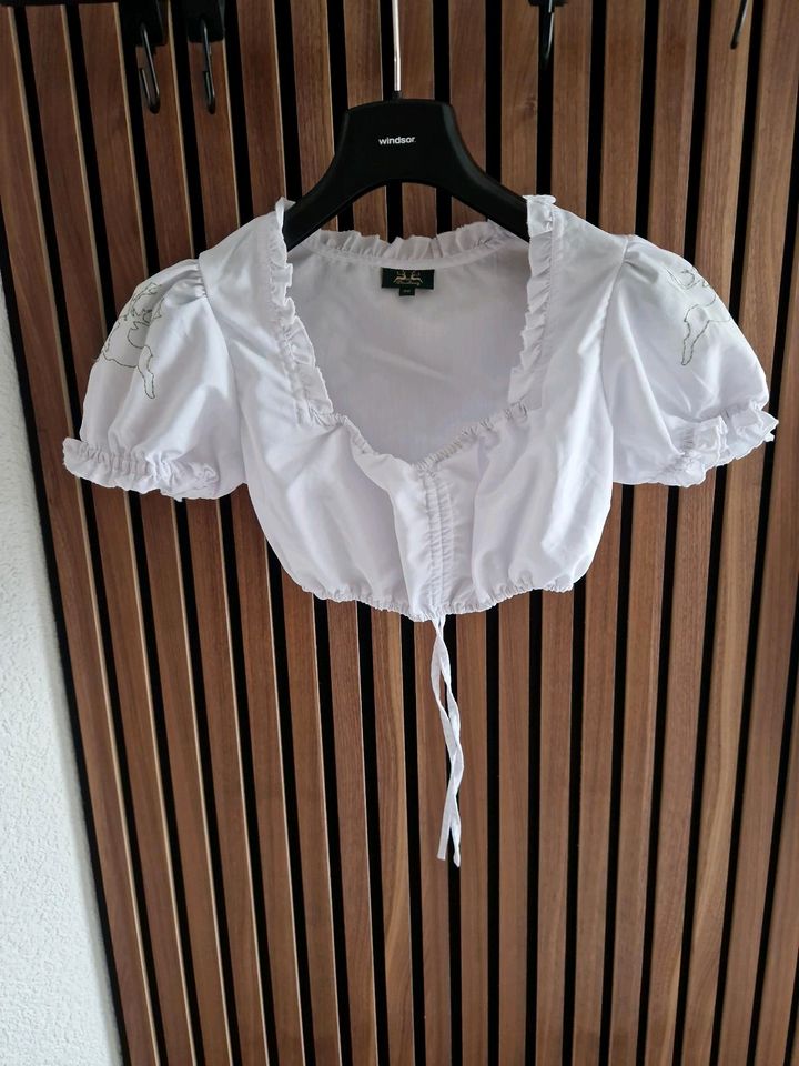 Dirndl mit Bluse und Schürze WiesnKönig Gr. 32 blau-grün in Gärtringen