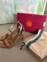 Tory Burch High Heels, Gr 7 ( 38) Silber-Beige Baden-Württemberg - Waiblingen Vorschau
