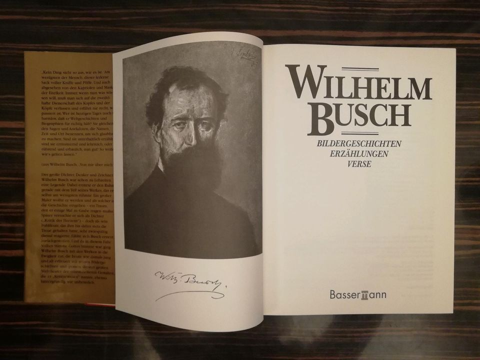 130 Jahre WILHELM BUSCH Bildergeschichten.. Bassermann Verl. gold in Frankfurt am Main