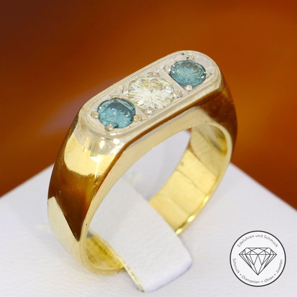 M 186463 Wert 5.350€ Brillant Ring 585 Gold 14 Karat bicolor XXYY in Duisburg