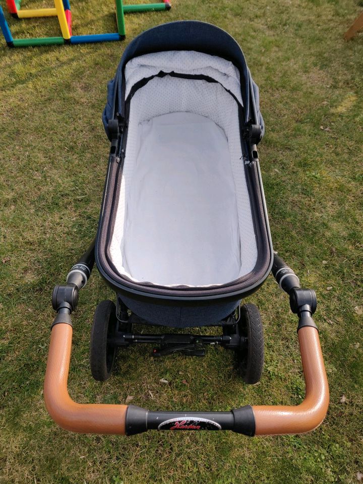 Kinderwagen Hartan R1 GTS Jeansblau inkl. Zubehör in Barsinghausen