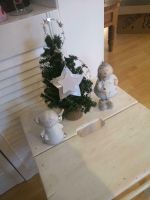 1 Weihnachtsbaum u 2 Engel 30 cm weiß silber Weihnachtsdeko Bayern - Mömlingen Vorschau