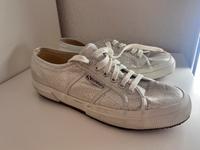 Sneaker Glitzer silber weiß Superga Nordrhein-Westfalen - Wülfrath Vorschau