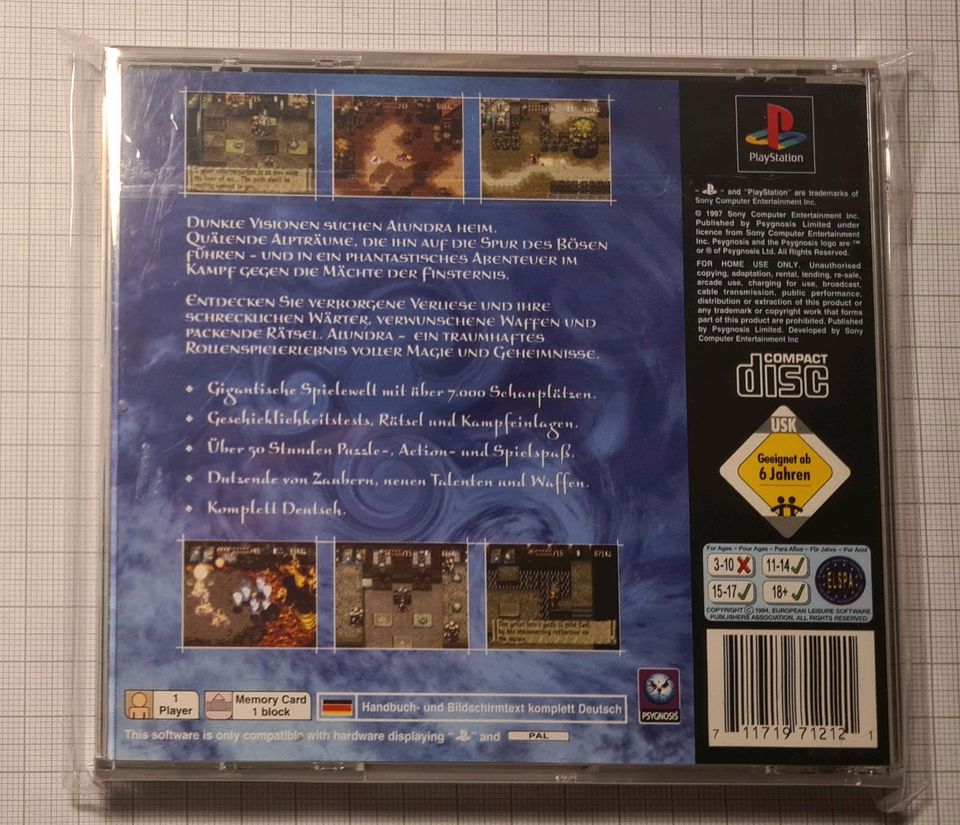 The adventures of Alundra PS1 Playstation 1 Spiel TOP in Neuenstadt