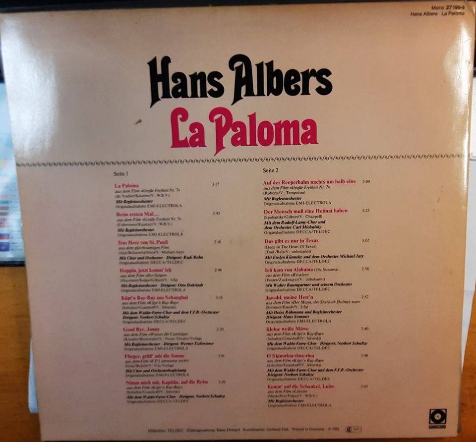 Hans Albers  La Paloma in Schwerin