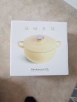 Original SMEG Casserole Emaille Gusseisen Topf Creme Rheinland-Pfalz - Auderath Vorschau