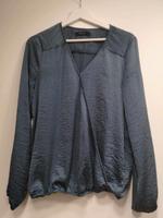 Vila Bluse Satin petrol grau blau 38 M Rheinland-Pfalz - Ingelheim am Rhein Vorschau