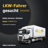 LKW-Fahrer (m/w/d) Hannover Hannover - Kirchrode-Bemerode-Wülferode Vorschau