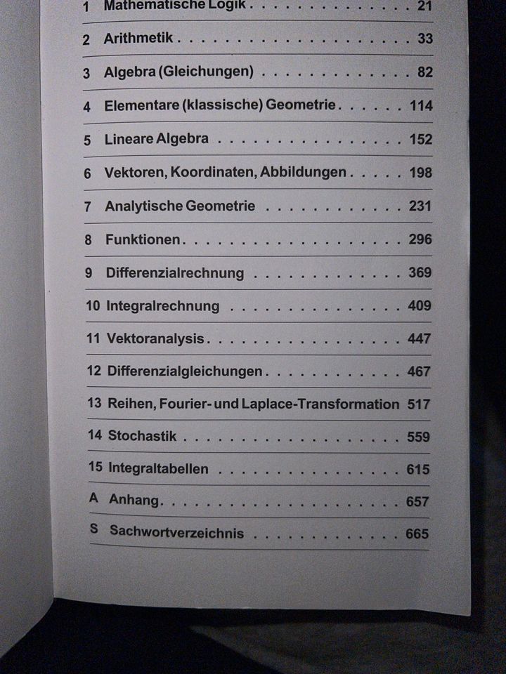 Taschenbuch Mathematischer Formeln in Adelheidsdorf