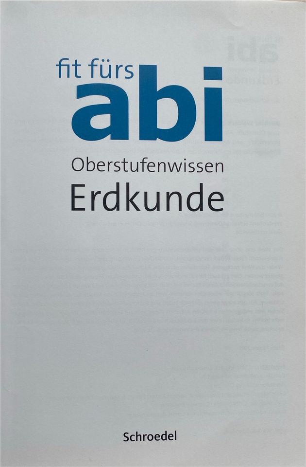 fit fürs abi, Oberstufenwissen Erdkunde von Schrodel in Mainz