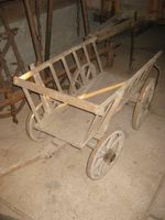 Holzwagen Leiterwagen Handwagen Bollerwagen Handkarren antik alt Bayern - Wieseth Vorschau