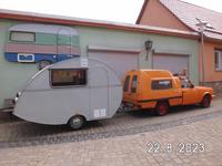 DDR WOHNWAGEN-ANHÄNGER-WARTBURG-DÜBENER EI BJ:04/90 Sachsen-Anhalt - Ballenstedt Vorschau