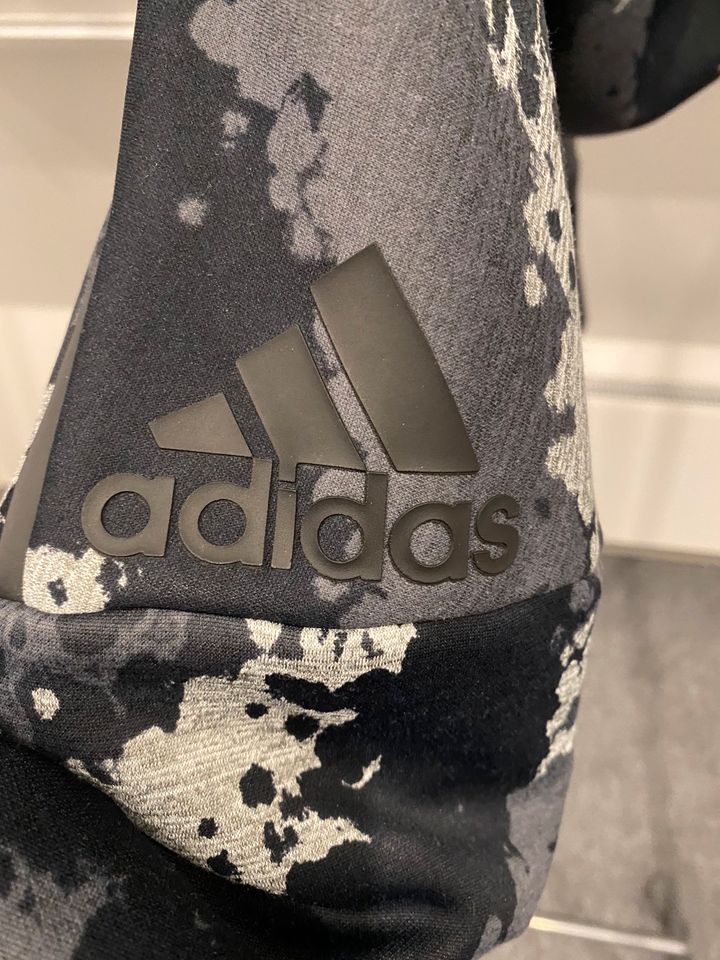 ADIDAS Hoodie Jacke Camo L Schwarz Grau Weiß Authentic in Langenfeld