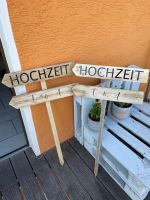 Holzschilder, Pfeile, Wegweiser Hochzeit Bayern - Pressath Vorschau