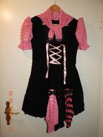 Gothic / Dirndl Kleid Gr. M 38 schwarz / rosa Kostüm Fasching Berlin - Hohenschönhausen Vorschau