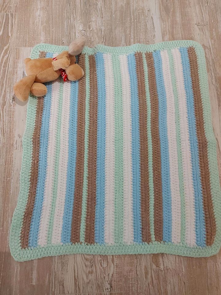 ❤️Handgemachte kuschelige Babydecke 80x70 cm in Buchloe