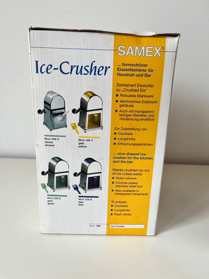 ICE Crusher • Eiszerkleinerer • Chrom • wie NEU in Bochum