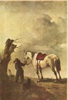 Historische Postkarte Le Chevel Blanc das weiße Pferd - Schimmel Nordrhein-Westfalen - Kamen Vorschau