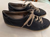Halbschuhe Lederschuhe Ecco 40 blau Bergedorf - Hamburg Lohbrügge Vorschau
