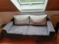 Sofa blau mit grauen Kissen Rheinland-Pfalz - Urbar Vorschau