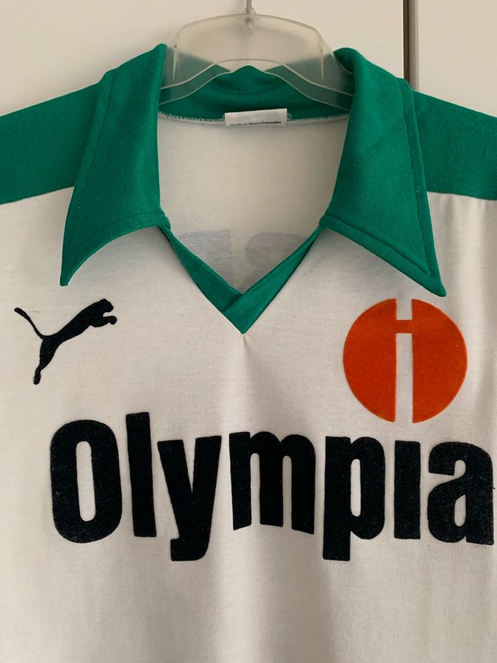 Werder Bremen 1983/84 Puma Matchworn Trikot Olympia #5 in Speyer