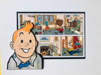 Tintin, Tim Porträt in 3D Effekt Collage im Passepartout, Unikat Stuttgart - Vaihingen Vorschau