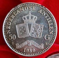 50 Gulden Niederlande (Antillen) 1980 500er Silber Berlin - Spandau Vorschau