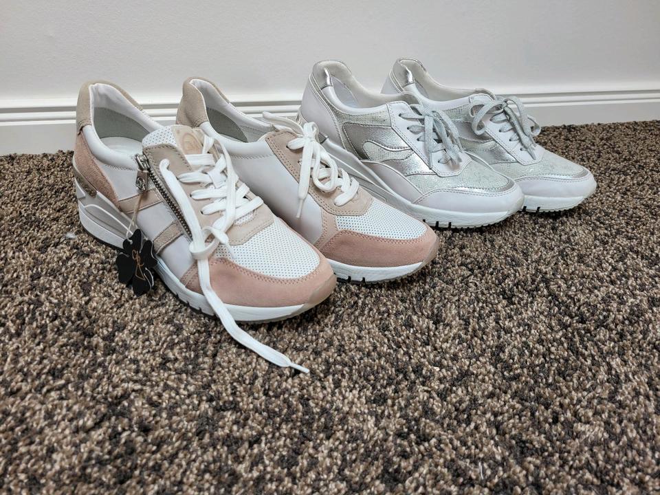 NEU Marco Tozzi Schuhe Gr. 41 Sneaker Plateau weiB Silber rosa in Niedersachsen Wetschen kleinanzeigen