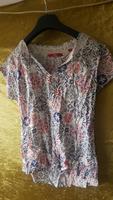 S.Oliver Damen Bluse Oberteil shirt top 34 xs  Muster weiß rot Thüringen - Luisenthal Vorschau