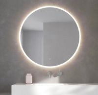 80cm Spiegel rund mit Licht modern Designer Designspiegel Dithmarschen - Heide Vorschau