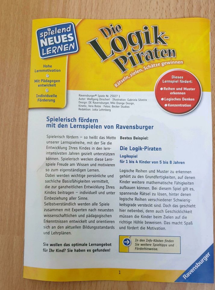 Spiel "Die Logik-Piraten" von Ravensburger in Bonn