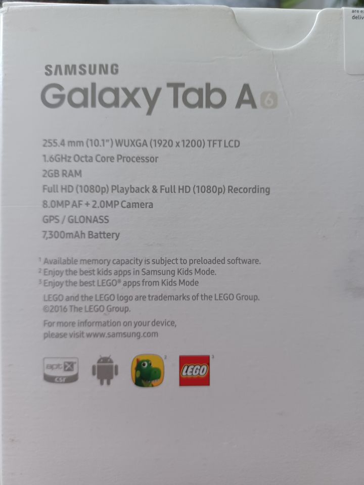 Galaxy Tab A6 (2016) - 32 GB von Samsung in schwarz in Calbe (Saale)
