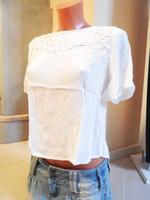 ★ ZARA Basic ★ Crop Bluse S 36 weiß Niedersachsen - Adendorf Vorschau