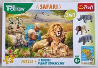 Puzzle Safari – 48 x 34 cm 30 Teile + Löwe + Nashorn + Flusspferd Dithmarschen - Buesum Vorschau