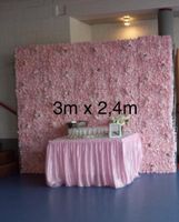 Blumenwand, Foto Hintergrund Event Rosa mit Alugestell Hessen - Bebra Vorschau