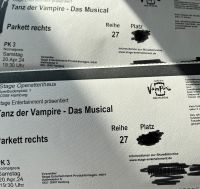 2 Tickets - Tanz der Vampire - 20.04.24 Niedersachsen - Lohne (Oldenburg) Vorschau