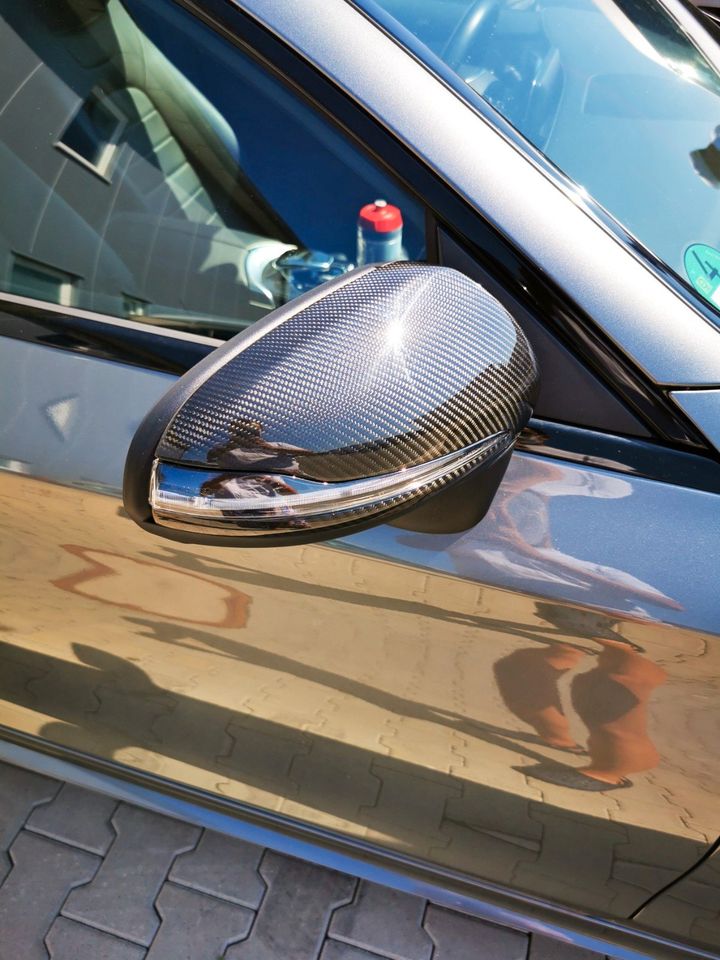 100% echt Carbon Spiegelkappen für Mercedes AMG C63 E63 S GLC63 in Weißensberg