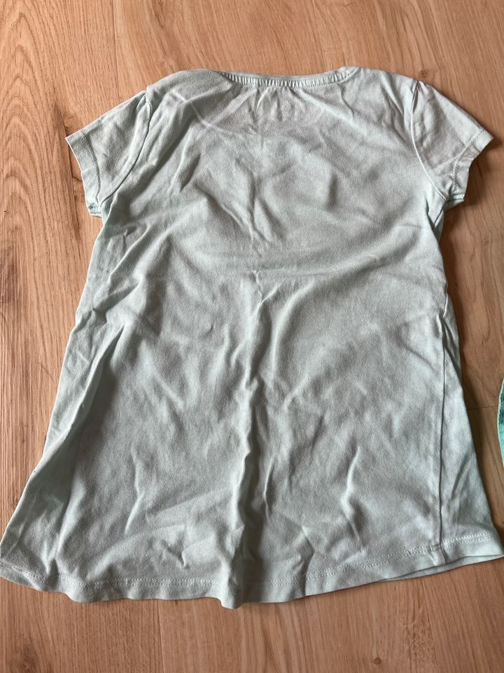 Sommeroutfit Gr 116 mint T-Shirt & kurze Hose in Ritterhude