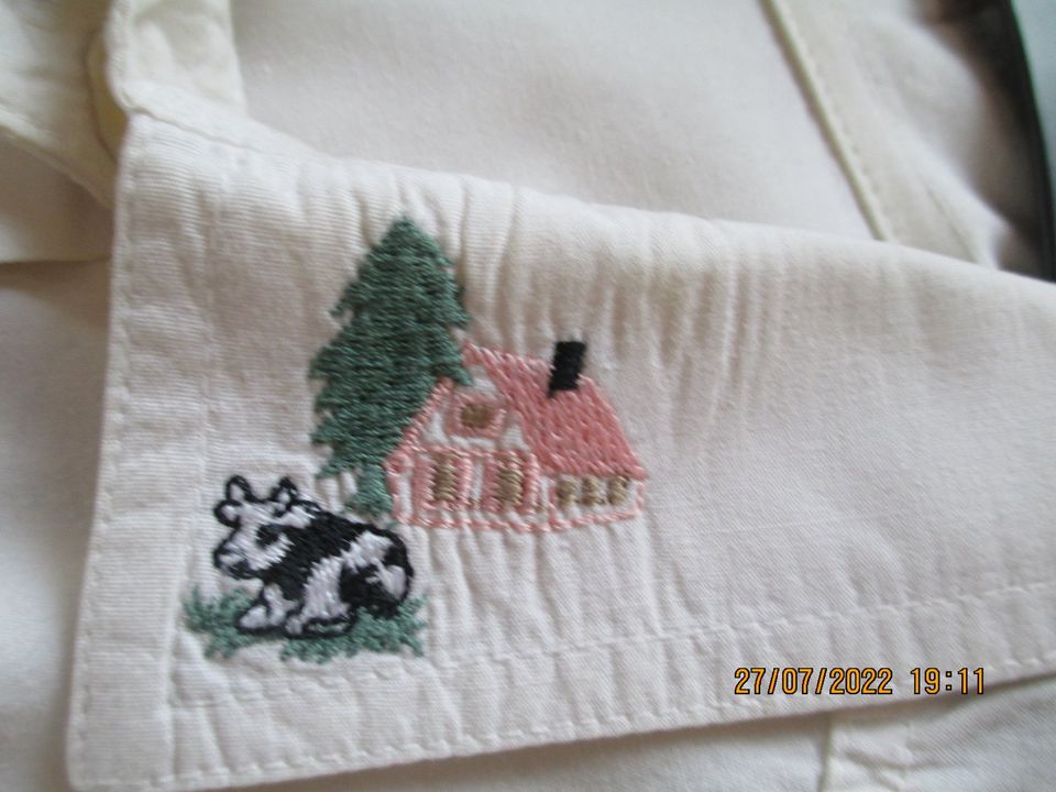 wunderschöne weiße Bluse, Gr. 38, 100% Baumwolle (SZML) in Konz