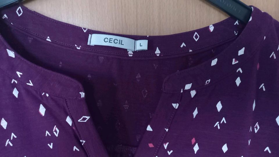 Cecil Blusenshirts (2 St.) Gr. L aubergine u. blau neu in Hanau