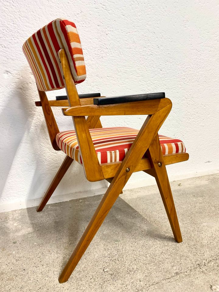 Stuhl 50er Mid Century restauriert Sessel Lounge Chair antik in München