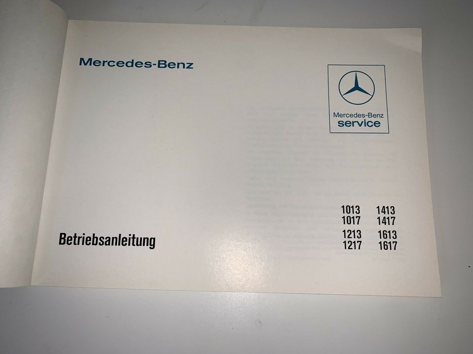 Mercedes – Benz Betriebsanleitung 1013 1017 1213 1217 1413 1417.. in Erwitte