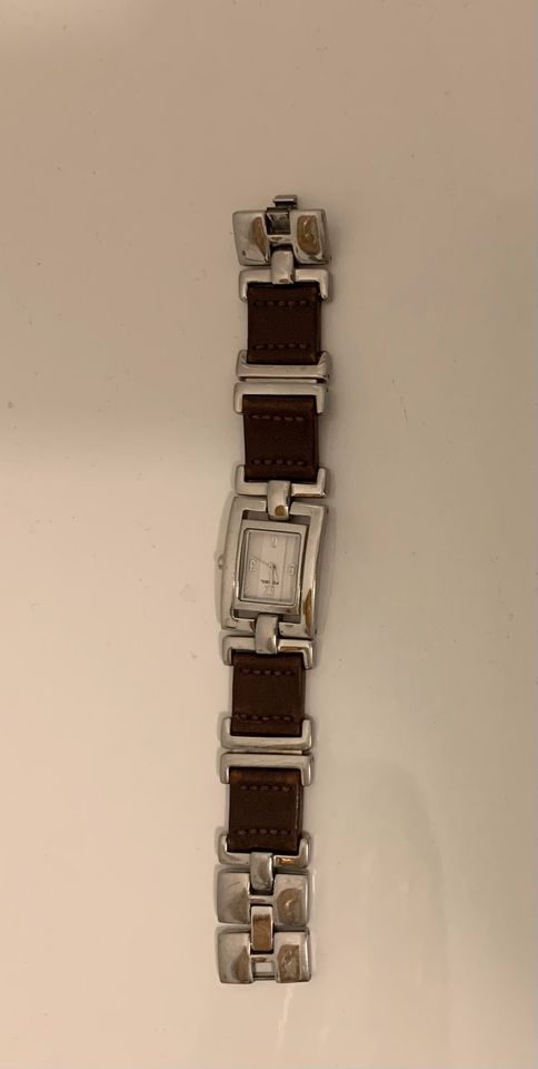 Fossil F2 ES-1855 Damen  Uhr Leder & Silber Armband in Berlin