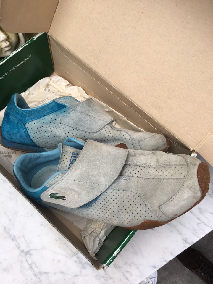 Damen Schuhe Lacoste Sneaker blau gr  40 defekt in Herne