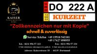 Sofort Zollkennzeichen  | Ausführkennzeichen mit Kopie Dortmund - Innenstadt-Ost Vorschau