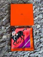 HERMES Carre 90 Seidentuch Schal Pferde Jockey Seide orange NEU Düsseldorf - Pempelfort Vorschau