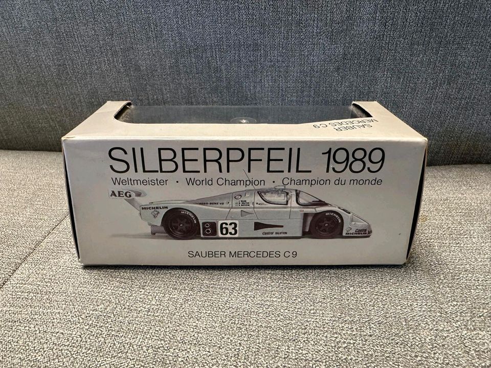 Modellauto 1:43 Silberpfeil 1989 Weltmeister Sauber Mercedes C9 in Frankfurt am Main